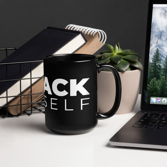 Biohack Yourself - Black Glossy Mug