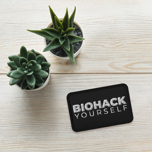Biohack Yourself Embroidered patches